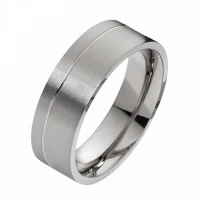 Mobile Preview: Titan Ringe ohne Stein T021 mit Gravur